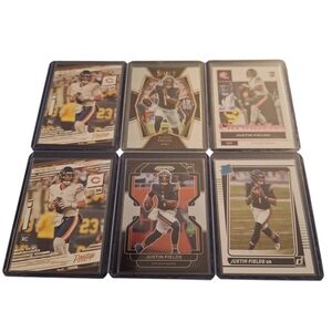 Lot of 6 - 2021 Panini Justin Fields Rookie Cards RC Bears Steelers